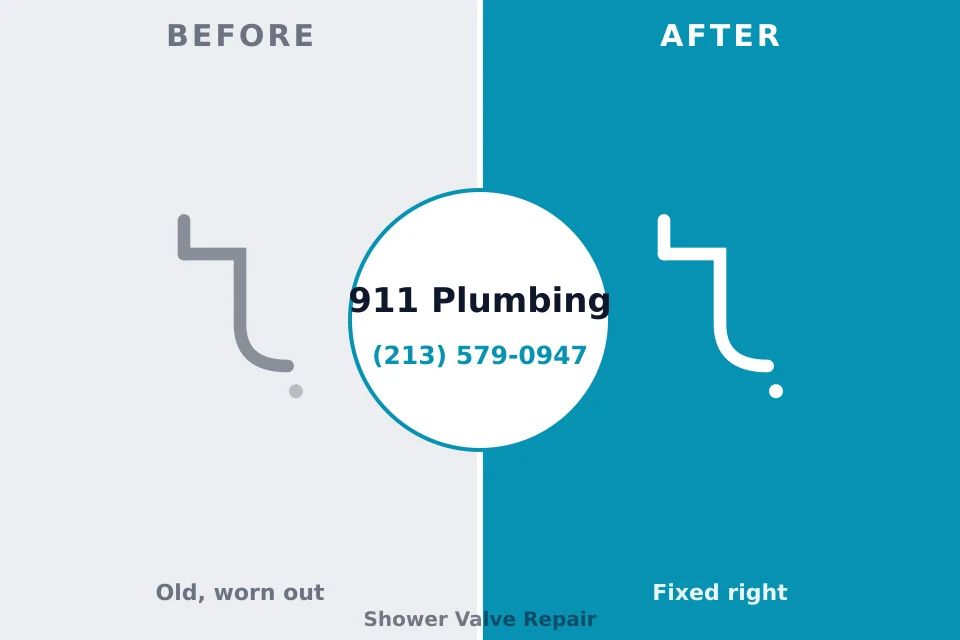 Before and after: plumbing repair Edgar, WI